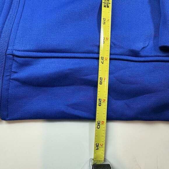 Adidas Kansas Jayhawks Mens 2XL Blue Full Zip Hooded Jacket - Picture 3 of 5